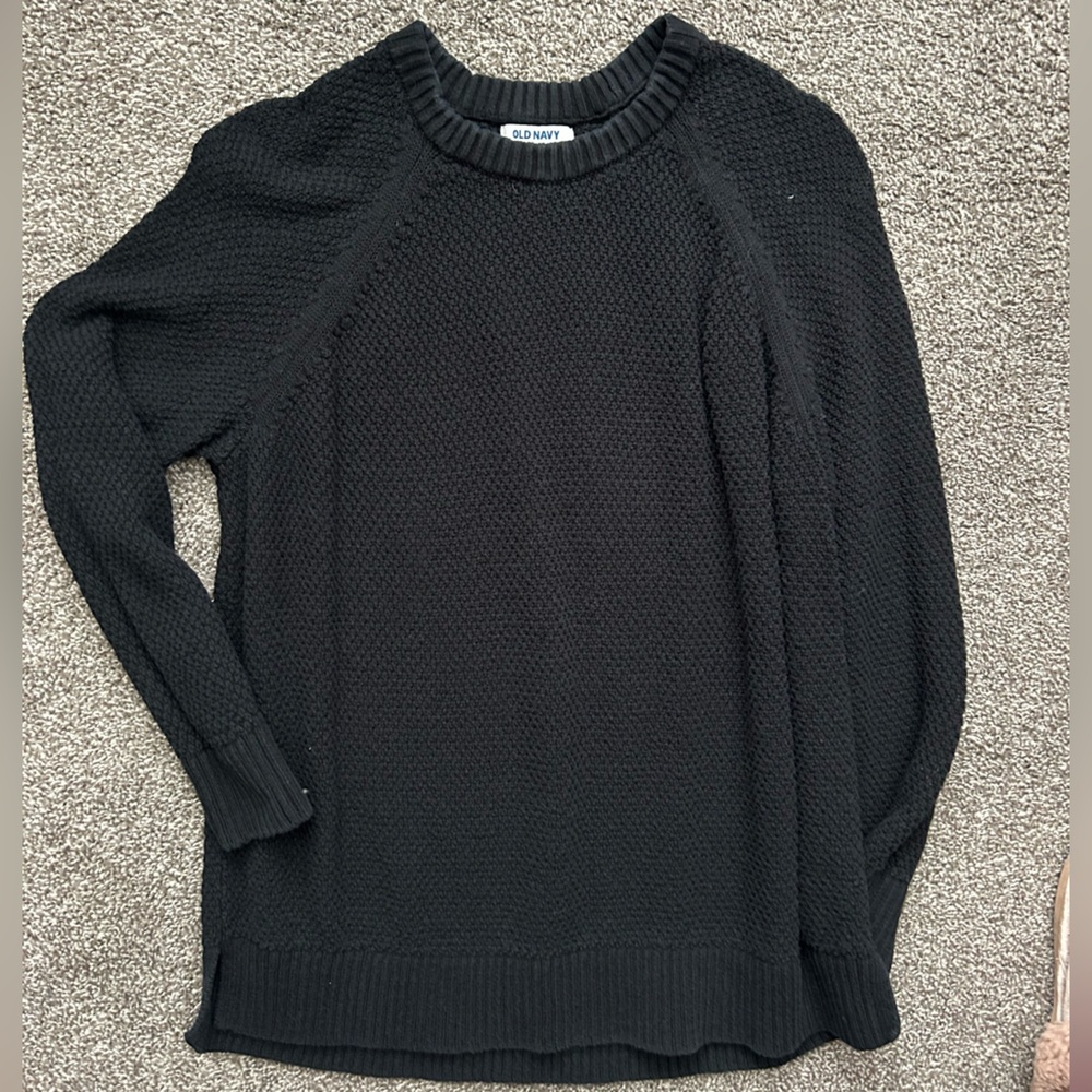 Old Navy Charcoal Textured Sweater